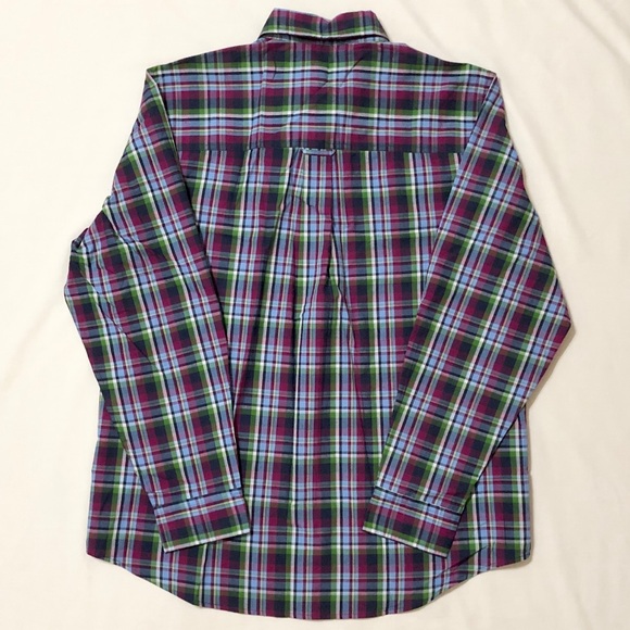 NWT- Chaps Men’s L/S Plaid Collared Button Down- L - Picture 8 of 11